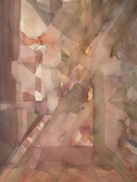 Rauch und Statik (2011) Aquarell auf Büttenpapier 36 cm x 48 cm